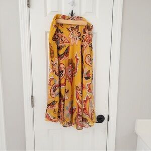 Tahari Vibrant Floral A-Line Skirt